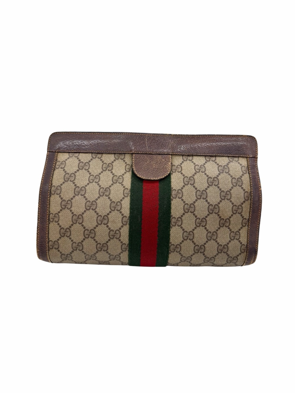 ❌SOLD❌ Vintage Gucci GG Supreme Sherry Line Clutch (Accessory Collection) - Picture 6 of 9